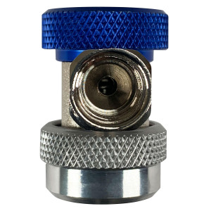 Appli Parts APQC-13LH Quick Coupler R-134a Low for Automotive Air Conditioning Charging and Service Blue 1/4 in Bronze Adapter