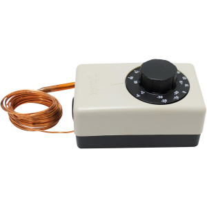 Danfoss 060H1708 UT 72, Termostato Mecanico, -30 a 30 C, Capilar de Cobre 3 m, Auto Reseteo, SPDT, Cerramiento IP20