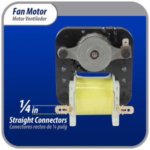 Appli Parts APFM-55 18 W Fan Motor, 110 V, 50/60 Hz, 0.38 A, 3000 rpm, CW rotation Universal replacement intended for Refrigerator Evaporator, Blade not included replaces original part numbers WR60X203, 305540, PS304745, WR60X0191, WR60X0203, WR60X191 and