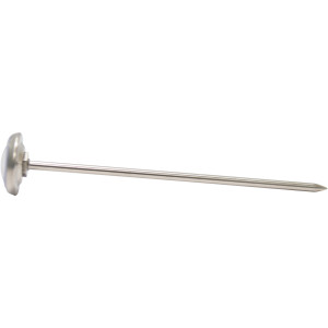 Uniweld 69901 Analog Pocket Thermometer, 1 in Dial, Dual Scale, -40 to 160 F, -40 to 70 C, Stainless Steel Probe, Plastic carrying case with pocket clip