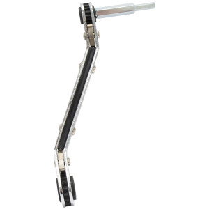 Uniweld 70075 Llave Ratchet, 1/2 y 9/16 pulg apertura exagonal, 3/16 y 1/4 pulg apertura cuadrada, con Adaptador Dual para Valvula exagonal de 3/16 y 5/16