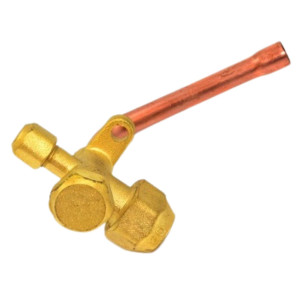 Appli Parts APMV-1438 3/8 in Minisplit Valve suitable for Multiple refrigerants with 1/4 in SAE Service port