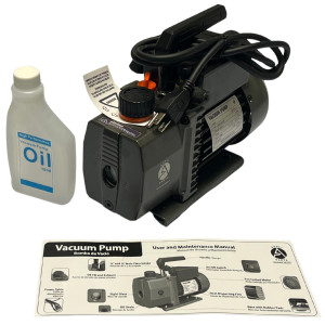 Appli Parts APVCP-313 1/4HP 115-220 V, 50/60 Hz Refrigeration Vacuum Pump 3.0 CFM 1 Stage for Heating Air Conditioning and Refrigeration Systems for Home and Auto Applications