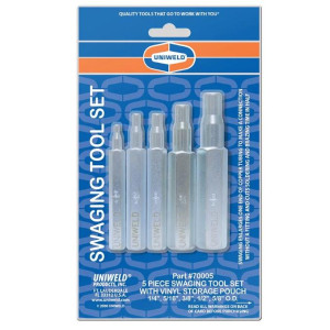 Swaging Punch Kit Uniweld 1/4 5/16 3/8 5/8 70005