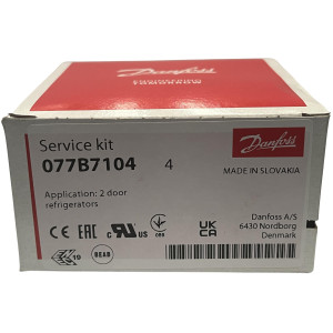 Danfoss 077B7104 Termostato de control Refrigerador 2 Puertas 077B3657 Cut-in Frio +3.5C Cut-out Frio -23.0C Cut-in Caliente +3.5C Cut-Out Caliente -12.5C Capilar 1000mm B62