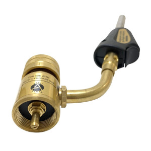 Appli Parts APHT-1S Soplete Boquilla de Soldar, Antorcha manual de un solo quemador con encendedor de arranque para soldadura fuerte con Mapp o punta giratoria de combustible de propano