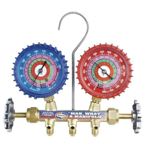 Juego Manometro Uniweld Completo R-410a/R-22/R-404a Con Mangueras 3ft (Psi-Kpa-C) Qs4l3h-5