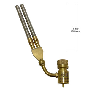 Appli Parts APHT-1D2 Soplete Boquilla de Soldar, Antorcha, Lampara doble para usar con Propano o Mapp para usos en plomeria electricidad refrigeracion aire acondicionado y mas