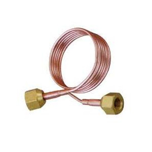 Tubo Capilar C/Tuercas 1/4 pulg 0.039 1.10mts Para Controles De Presion