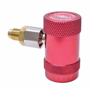 Acople Rapido R1234yf Rojo Alta Con Adaptador 1/4" Uniweld 90494