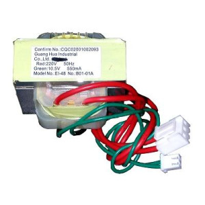 ecox Transformador universal 220V a 10.5V 550ma sin Base