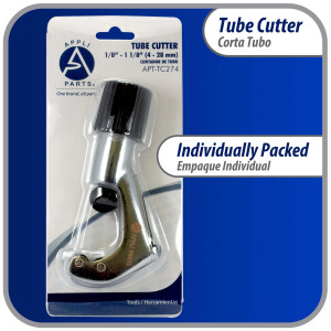 Appli Parts APT-TC274 1/8 in to 1-1/8 in Tube Cutter for Copper, Aluminum, Steel, PVC and other soft metal pipe for Plumbing and HVAC/R Professionals and DIY Applications 