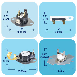 279838 Appli Parts dryer Heater Element 279838KAP KIT: 279838 dryer heating element, 3977767 thermostat, 3387134 thermostat, 3392519 thermal fuse, 3977393 thermal fuse replacements
