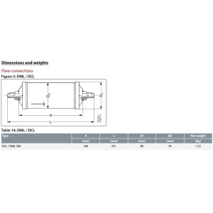 Danfoss 023Z0013 Filtro Secador 1/2pulg linea de Liquido para sistemas de aire acondicionado y refrigeracion DCL 304 Roscable 7.1-10.6tons Unidireccional 25.1cm Largo 8cm Ancho