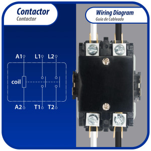 Appli Parts APAC-220240 Heavy Duty 2 Poles Contactor 20 Amp 240 Volt Coil Replacement for ac Compressor and Electrical Applications UL Certified E476929