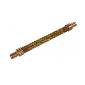 Appli Parts APVE-38 Antivibrador 3/8 pulg Soldable Eliminador de Vibracion 21cm Largo 700psi presion maxima de trabajo y 3.265psi presion de rotura