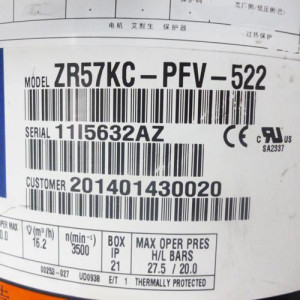 Compresor Para Ecox 60.000 Btu 220v/60hz/1ph R22