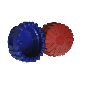 Juego De Protectores Para Esferas De Manometro 2.5" / 63.5mm (Rojo Y Azul) Uniweld Gb25s