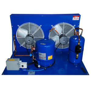 Danfoss OP-HGM080D32Q Condensing Unit Microchannel Coil 7HP MBP 230V/3Ph/60Hz R22 2 Fans with Reciprocating Compressor MT80-3 114N3303