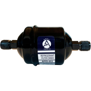 Appli Parts APFD-052 Filtro Secador 1/4 pulg para linea Liquido para Sistemas de Refrigeracion y aire acondicionado 052 SAE Rosca Universal Unidireccional 114mm Largo 51mm Ancho