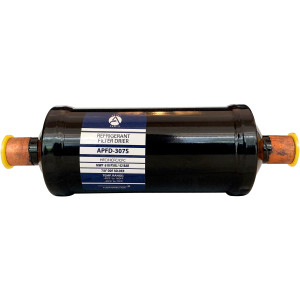 Appli Parts APFD-307S Filtro Secador 7/8 pulg para linea Liquido para Sistemas de Refrigeracion y aire acondicionado 307S ODF Soldable Universal Unidireccional 267mm Largo 100mm Ancho