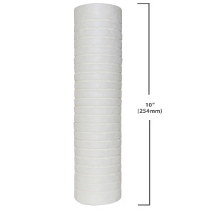 Appli Parts APFC-105P 10 in Sediment Water Filter Replacement Cartridge Compatible with RO Units and Sediment Filtration Systems 5 Micron 