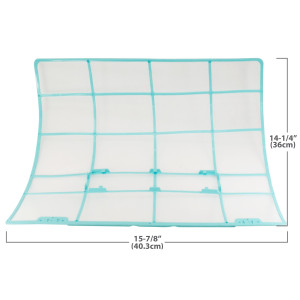 Air Filter for Air Conditioner Mini Split Ductless Indoor Unit CE-KFR70G/N1Y-AB-6 RoHS 15-7/8 x 14-1/4 in 201133091172, 12100204000461 Fits ecox
