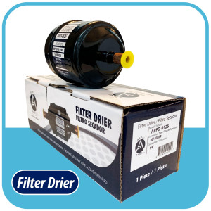 Appli Parts APFD-052S Filtro Secador 1/4 pulg para linea Liquido para Sistemas de Refrigeracion y aire acondicionado 052S ODF Soldable Universal Unidireccional 114mm Largo 51mm Ancho
