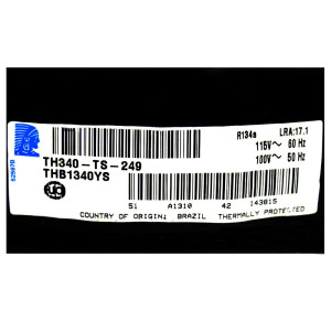 Compressor Tecumseh B 1/8hp 110v/1ph/60hz Thb1340ys R134