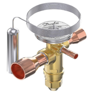 Danfoss 067N6188 11TR Thermostatic expansion valve, TGE, R404A,R507A, 5/8x7/8 in Solder, ODF, 1/4 in Externally equalized, Bi-flow, -40 to 50 F
