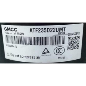 GMCC Compresor Rotativo DC Inverter 24.000 Btu/hr R410-A ATF235D22UMT, 201400611301, 11103020000179
