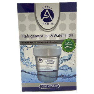 Appli Parts WFAP Water Filter Replacemet Cartridge for GE General Electric type Refrigerators, replaces GWFAP, HWFAP, MWFAP, MWFINTAP, WR197D6321P001AP