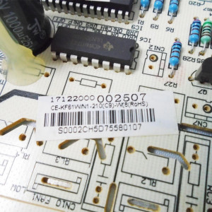 Pc Board Main Control Outdoor Unit Ecox CE-KF61W/N1-210(C9)-W(809TP).D.03.WK1.2 RoHS 201337990029 17122000002507 superseed by 17122000049088
Fits: EACM036C11B