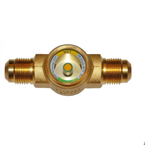 Danfoss 014L0008 Visor de Liquido / Humedad 3/8pulg x 3/8pulg Flare SGP 10 I R410 