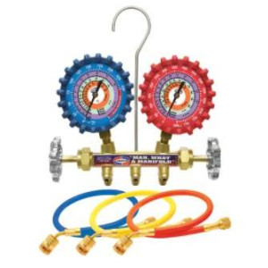 Uniweld QAL3SM-1 Juego Manometro Completo R12/R22/R134a Psi-Kg/cm2-Farenheit