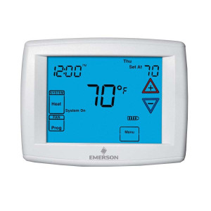 Termostato A.A. De Pared White Rodgers 1 Etapa 24v Touchscreen - Seleccion Temperatura F/C - Programacion De 7 Dias Independientes, 5/1/1 Dias Y No-Programable