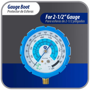 Appli Parts APMG-GBB Protector Azul 2.5 pulg para Esferas de Manometro Baja presion, para Manom de Refrigeracion y Aire Acondicionado