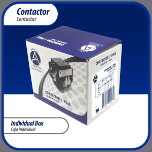 Contactor 1 Polo con Puente de 40 AMP 24 V bobina de repuesto para compresores de CA y aplicaciones electricas UL E476929 Appli Parts modelo APAC-1S4024