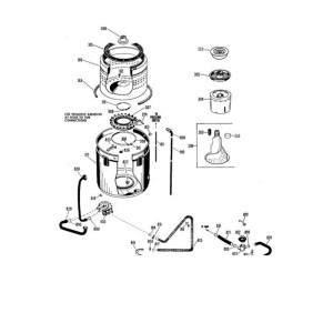 WH23X42 Appli Parts Bomba Desague Lavadora modelo WH23X42AP Compatible con Easy General Electric Hotpoint GE WH16X0358 / WH16X335 / WH16X336 / WH16X358