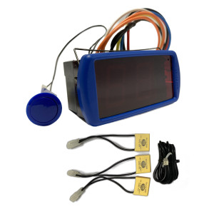 Controlador Electronico Full Gauge Temperatura Con Monitor De Voltaje True-Rms 110/220v MT-438GM