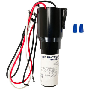 Appli Parts APTO-810 1/12 to 1/5 Hp, 115 V, 3 in 1 Solid State Hard Start Relay, Capacitor and Overload for compressors, replaces RCO-810