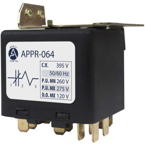 Appli Parts APPR-064 Relay Potencial 064, Voltaje de Bobina 395 V, Recogida Minima 260 V, Recogida Maxima 275 V, Caida Maxima 120 V, 50/60Hz Remplazo universal para refrigeracion y aire acondicionado