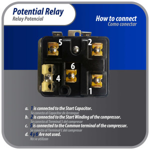 Appli Parts APPR-064 Potential Relay 064, Coil Voltage 395 V, Min Pick up 260 V, Max Pick up 275 V, Max Drop Out 120 V, 50/60 Hz Universal replacement for HVAC and Refrigeration units