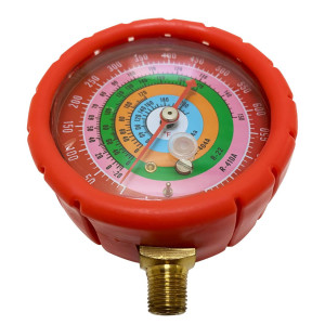 Appli Parts APMG-GA3H High Side 1/4 SAE R134,R22,R404,R410 Analog Manifold Gauge, Pressure psi Scale, Temperature Fahrenheit Scale