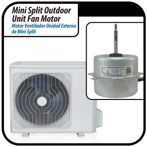Motor Ventilador Unidad Externa YKT-24-6-10L RoHS YDK24-6FB(B) (YDK24-6F-23) 220-240V/60Hz 24W 6p 0.35A Bcl LRA 0.40A 202400401340 11002012000833  Sirve NBCM018C10B, PAC12047, X2