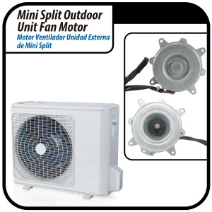 Fan Motor single phase asynchronous Outdoor Unit YKT-24-6-10L RoHS YDK24-6FB(B) (YDK24-6F-23) 220-240V/60Hz 24W 6p 0.35A Bcl LRA 0.40A 202400401340, 11002012000833  Fits: NBCM018C10B, PAC12047, X2
