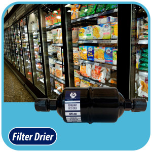 Appli Parts APFD-083 Filtro Secador 3/8 pulg para linea Liquido para Sistemas de Refrigeracion y aire acondicionado 083 SAE Rosca Universal Unidireccional 165mm Largo 51mm Ancho