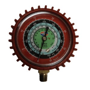 Uniweld G29LD-1 Esfera de Manometro Roja Alta R-12/R-22/R-134a Psi-Kg/Cm2- F