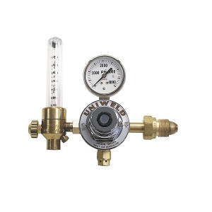 Flowmeter Regulator Para Co2 5/8"-18(Rh)(F) 10-80 Scfh Cga320 Uniweld Rhf8213
