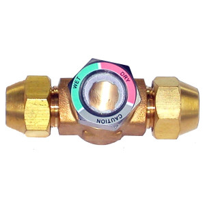 Appli Parts APSG-12 1/2 in Sight Glass and liquid moisture indicator Flare connections with take-apart Body for HVAC/R installations suitable for CFC HCFC HFC refrigerants
